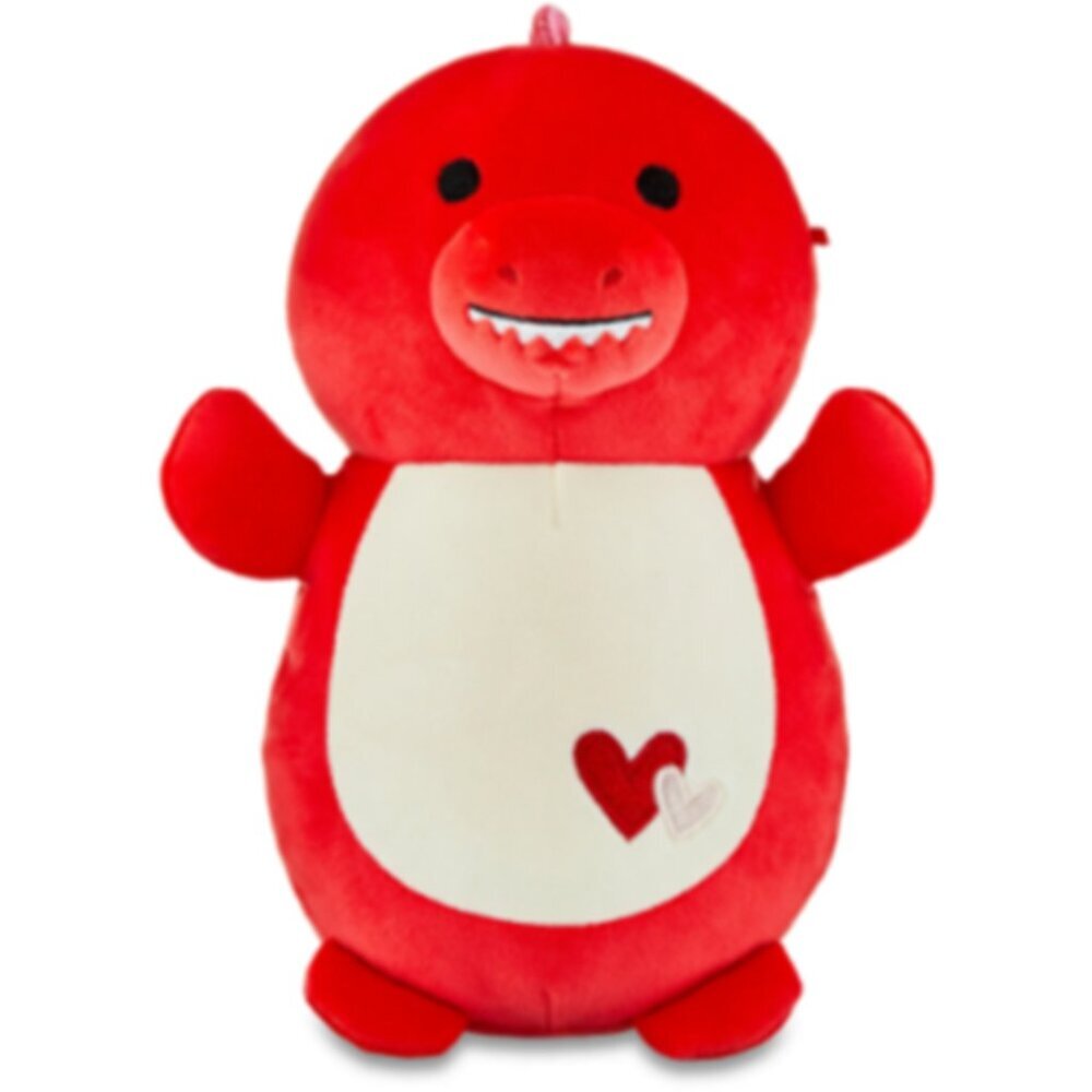 Squishmallows Official Hugmee - Valentine Squad - Duster the Red Dino - 10 inch